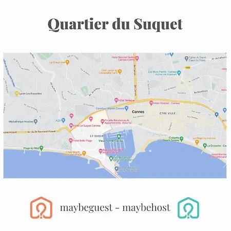 Apartmán C039-appartement Lumineux Au Suquet Pour 3 Personnes Cannes